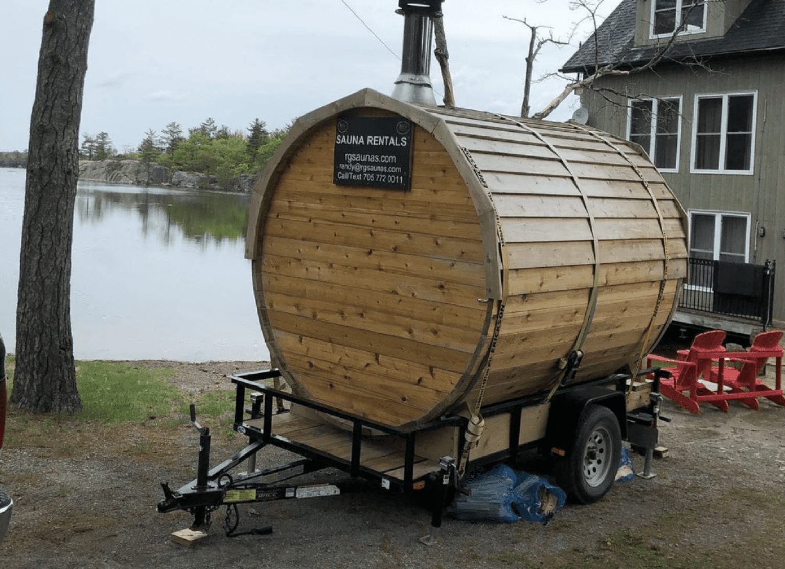 Ontario barrel sauna rental