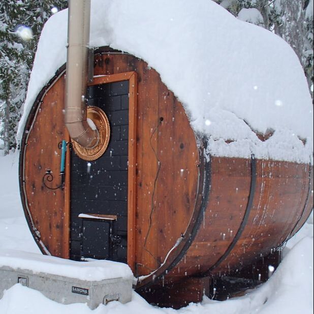 loyly barrel sauna rental in vancouver islands