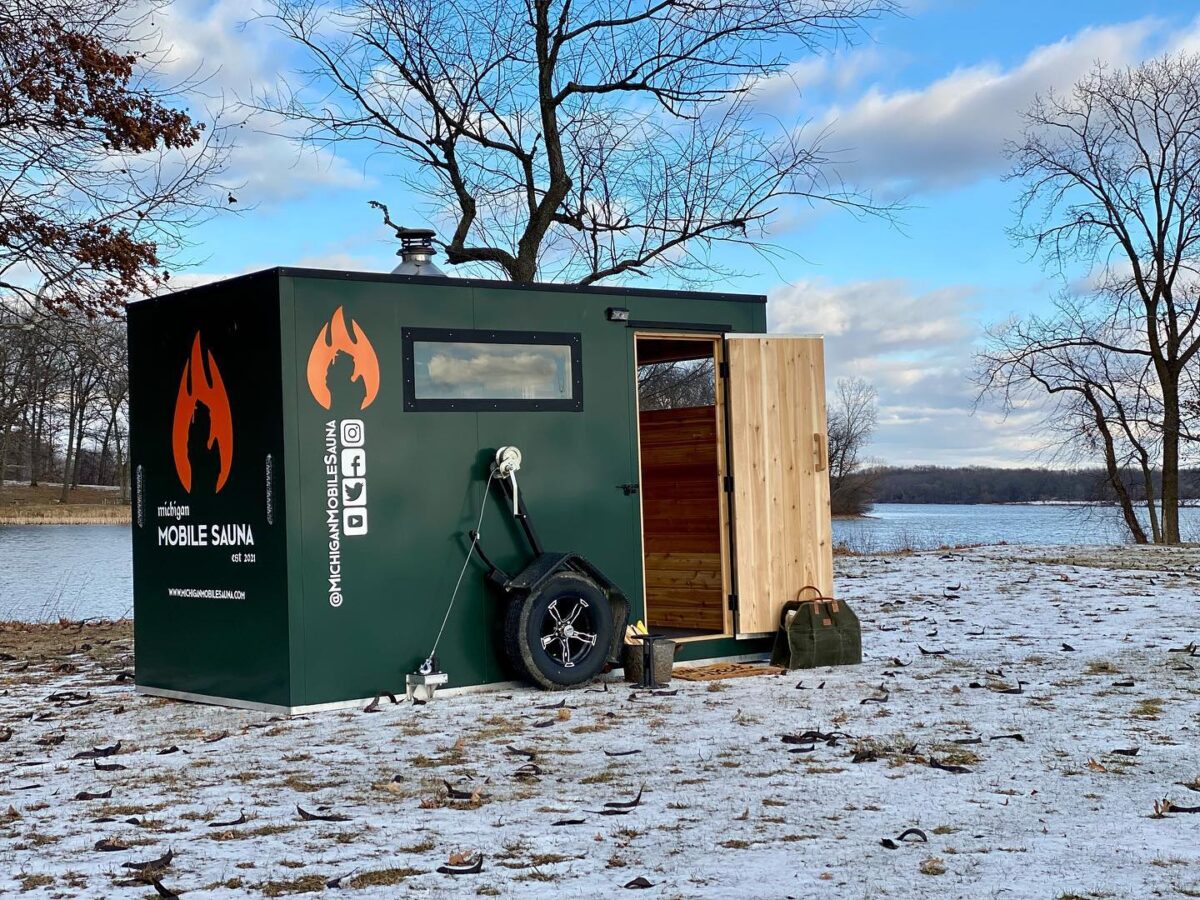 michigan sauna rental by the lake