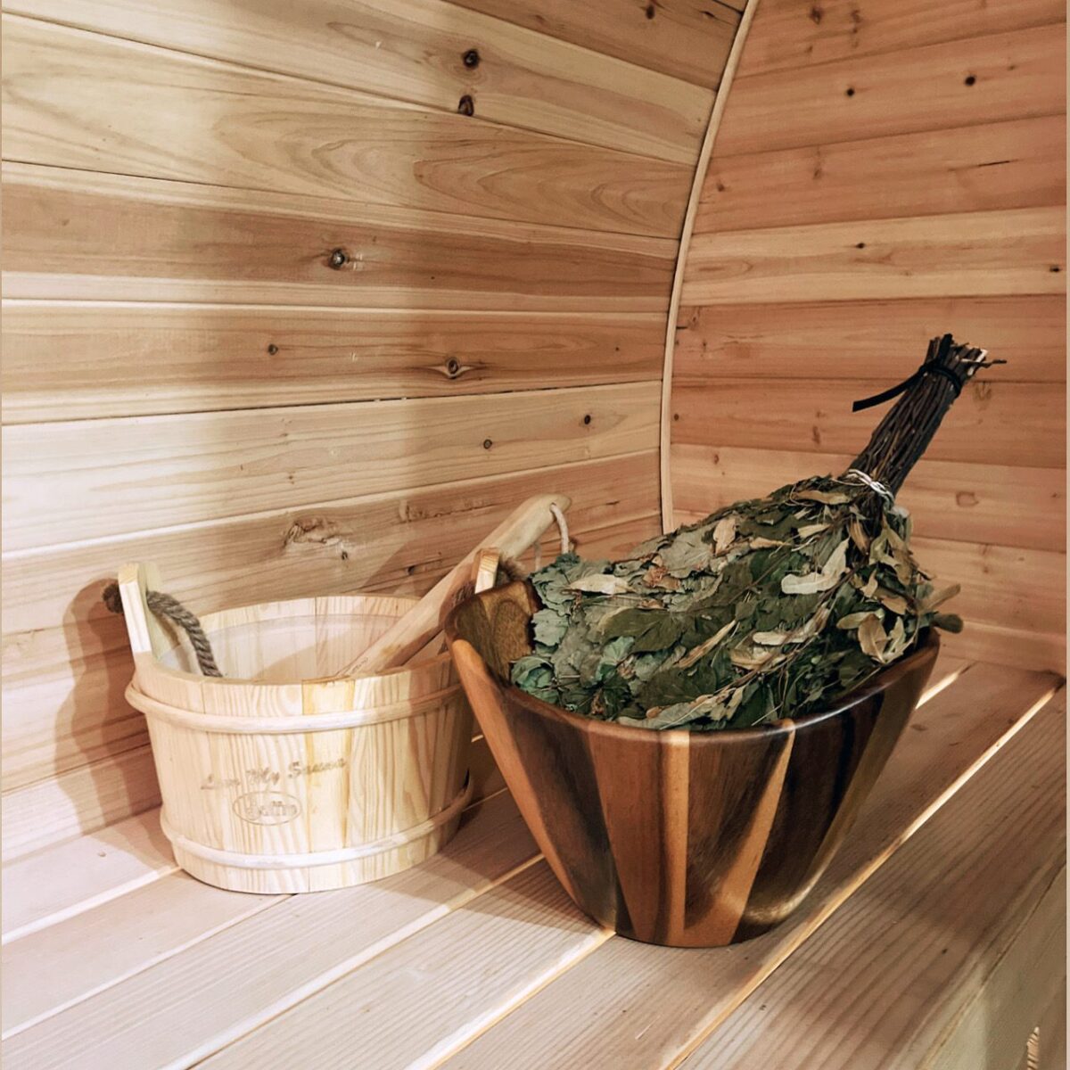 sauna whisk and bucket in boston