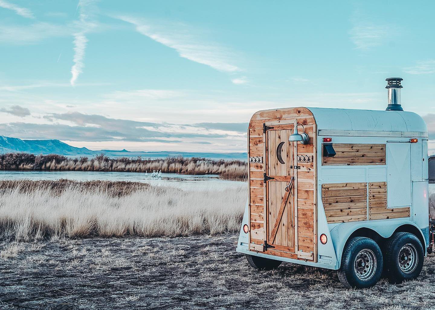 GatherSaunaHouse horse trailer sauna for rent in bend oregon