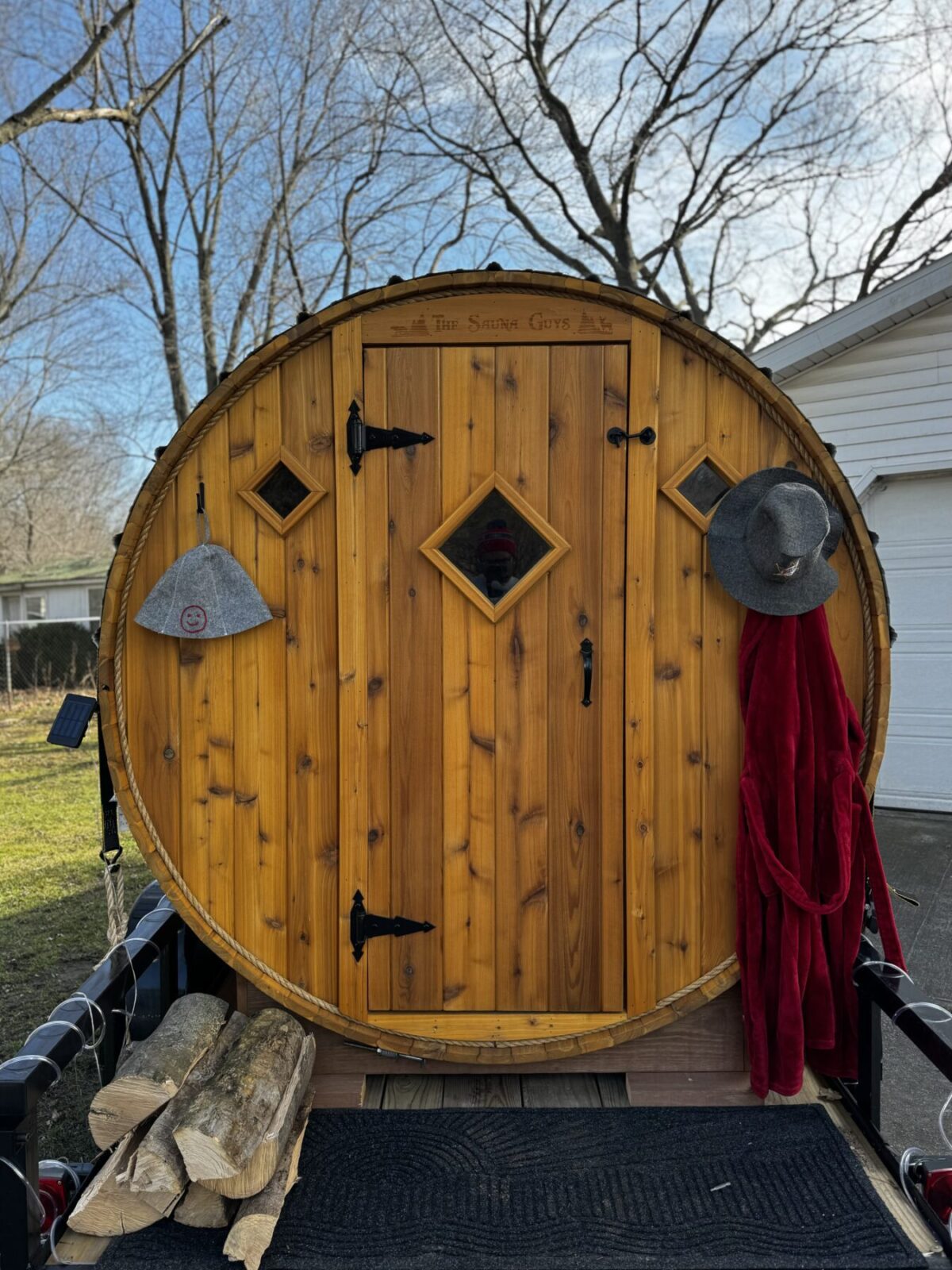 6-Person Cedar Barrel Sauna - Image 1