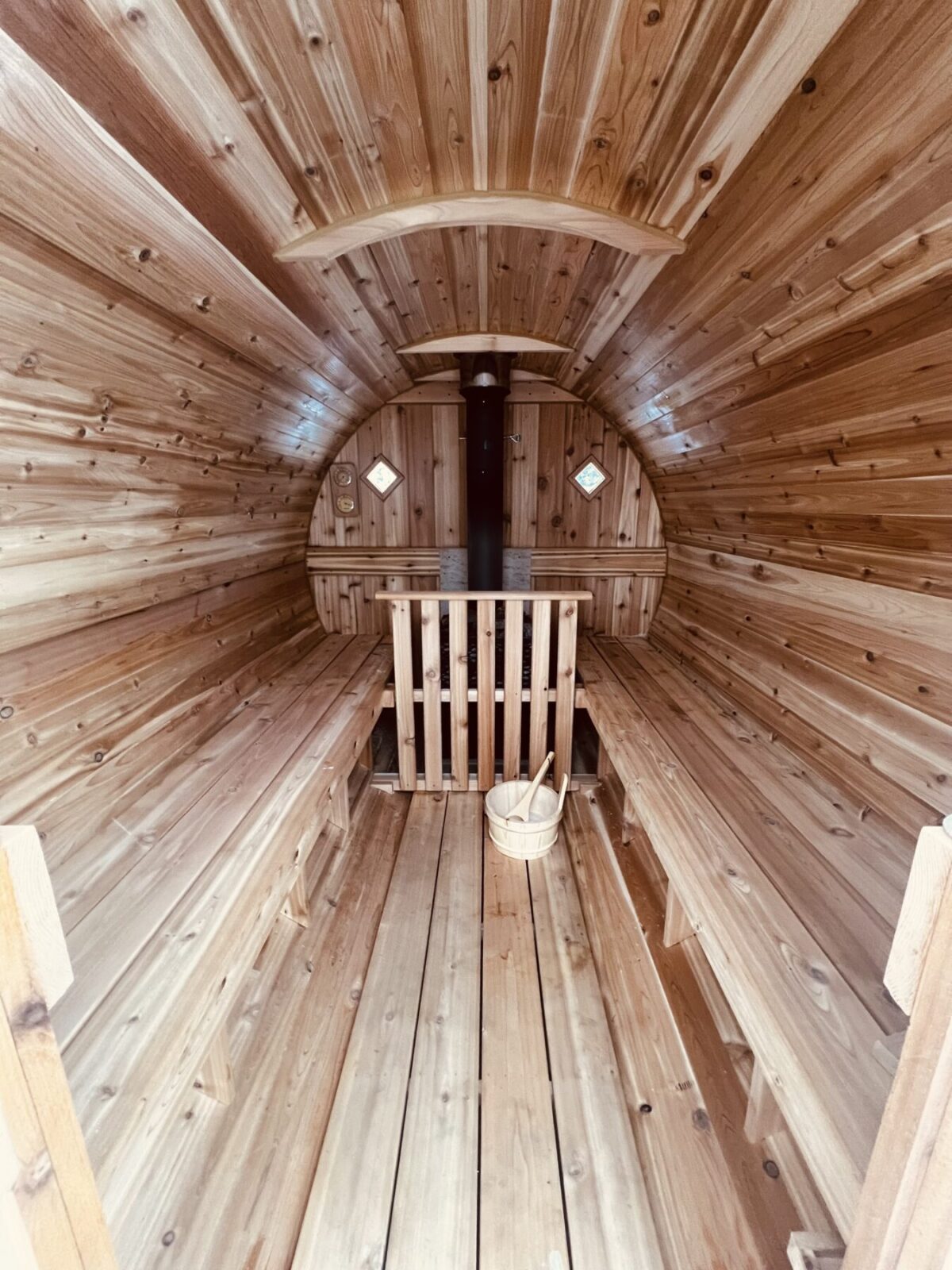 6-Person Cedar Barrel Sauna - Image 2