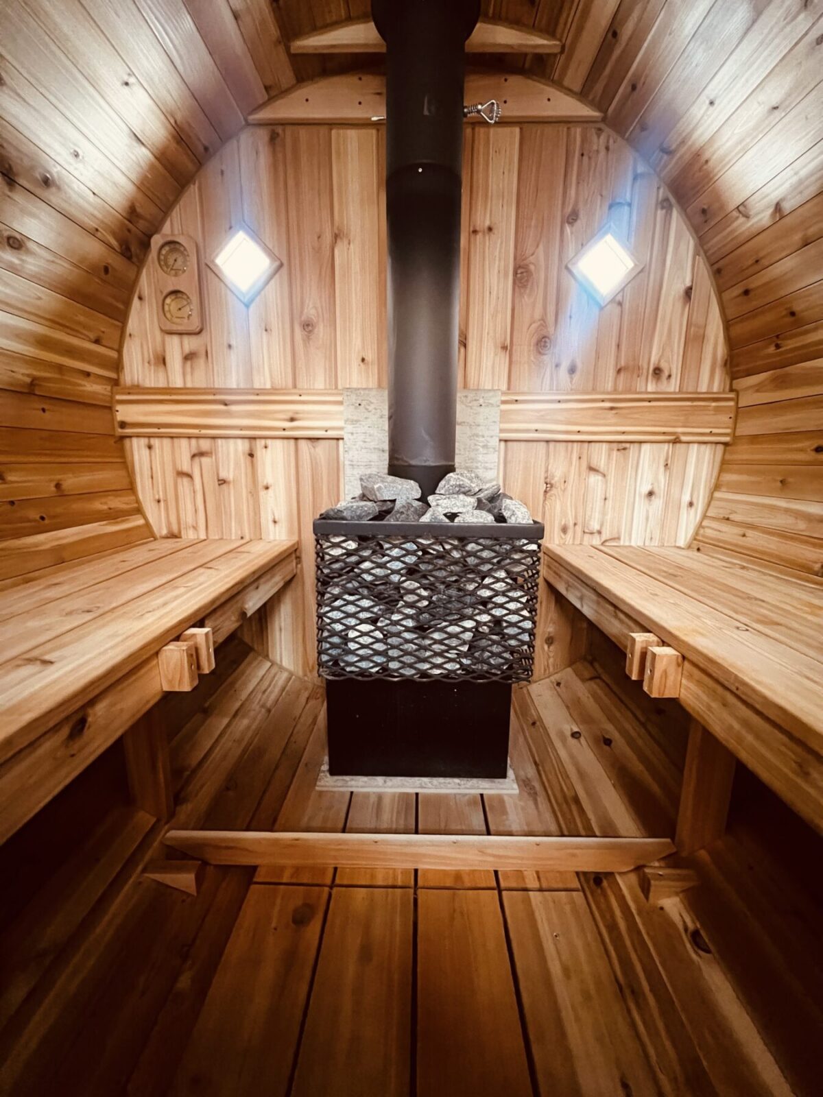 6-Person Cedar Barrel Sauna - Image 3