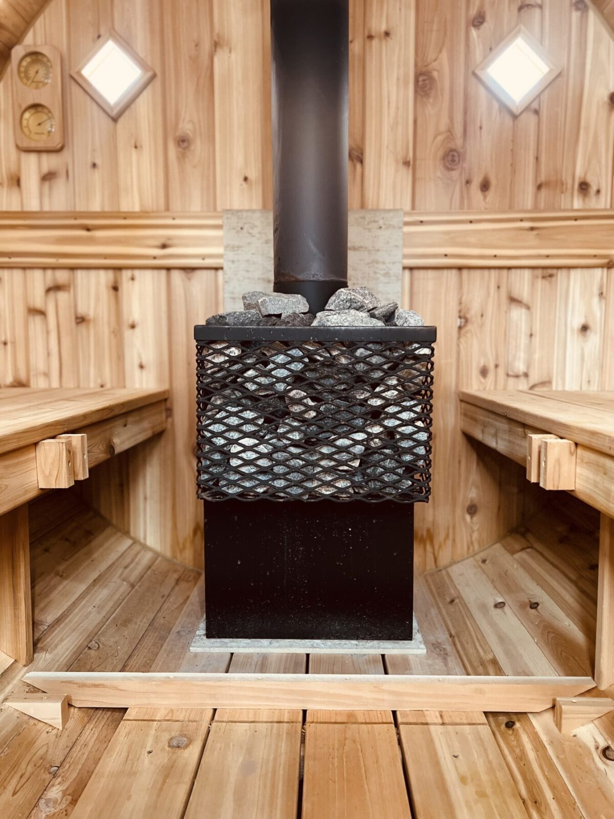 6-Person Cedar Barrel Sauna - Image 4
