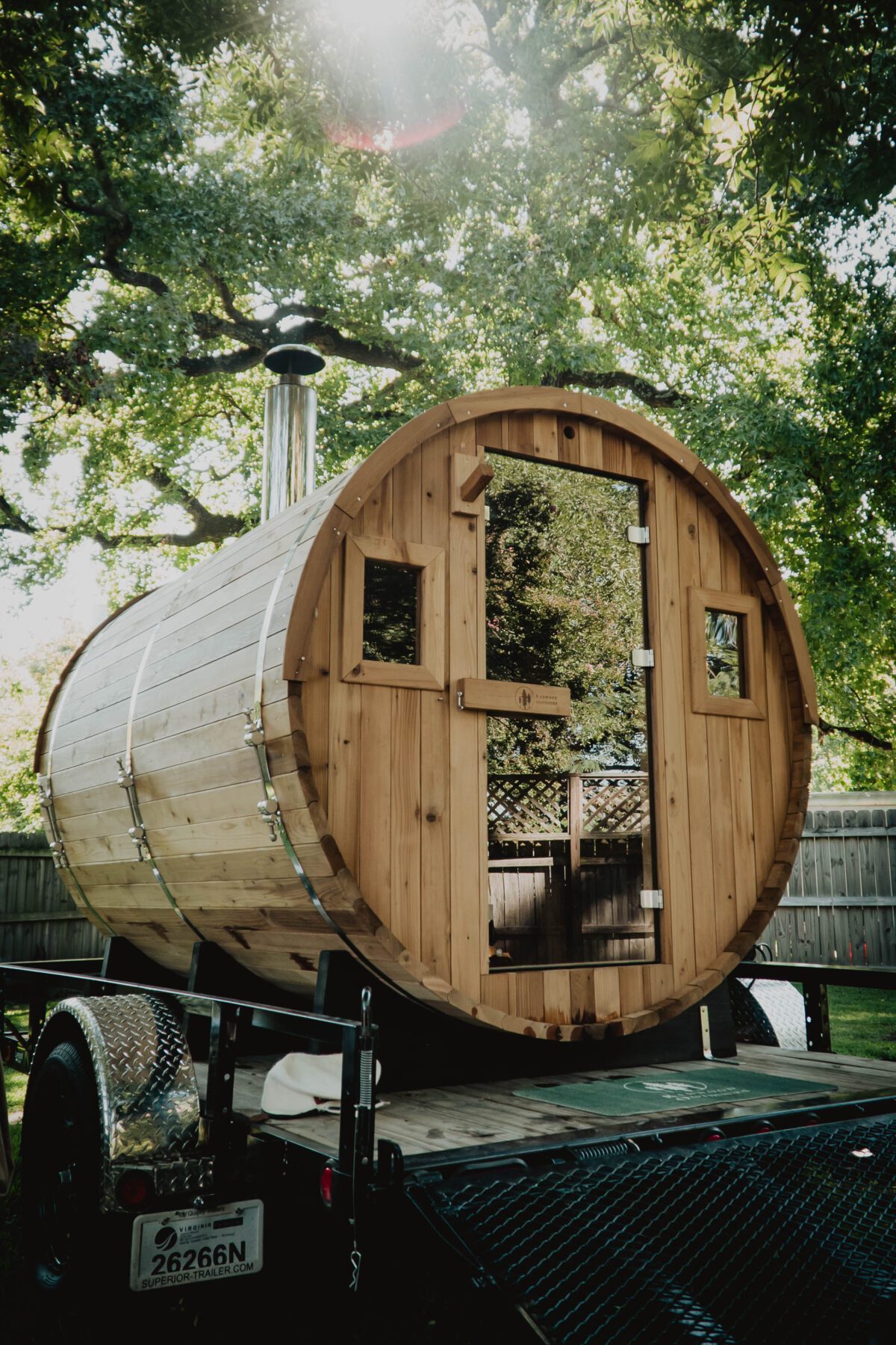8 Person Barrel Sauna - Image 1