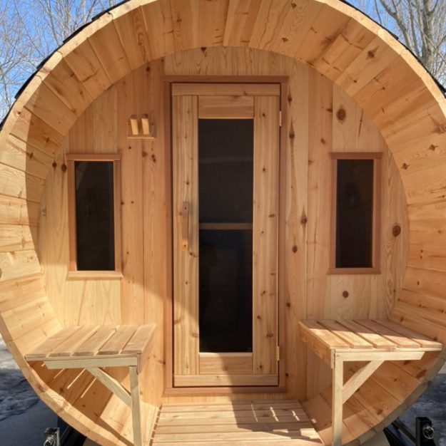 cropped Springwater Rental mobile barrel sauna rental in ontario