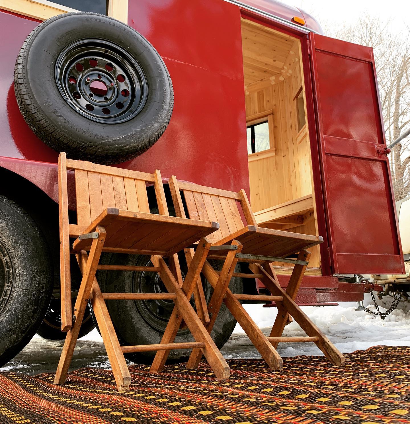 mobile horse trailer sauna cedar grove