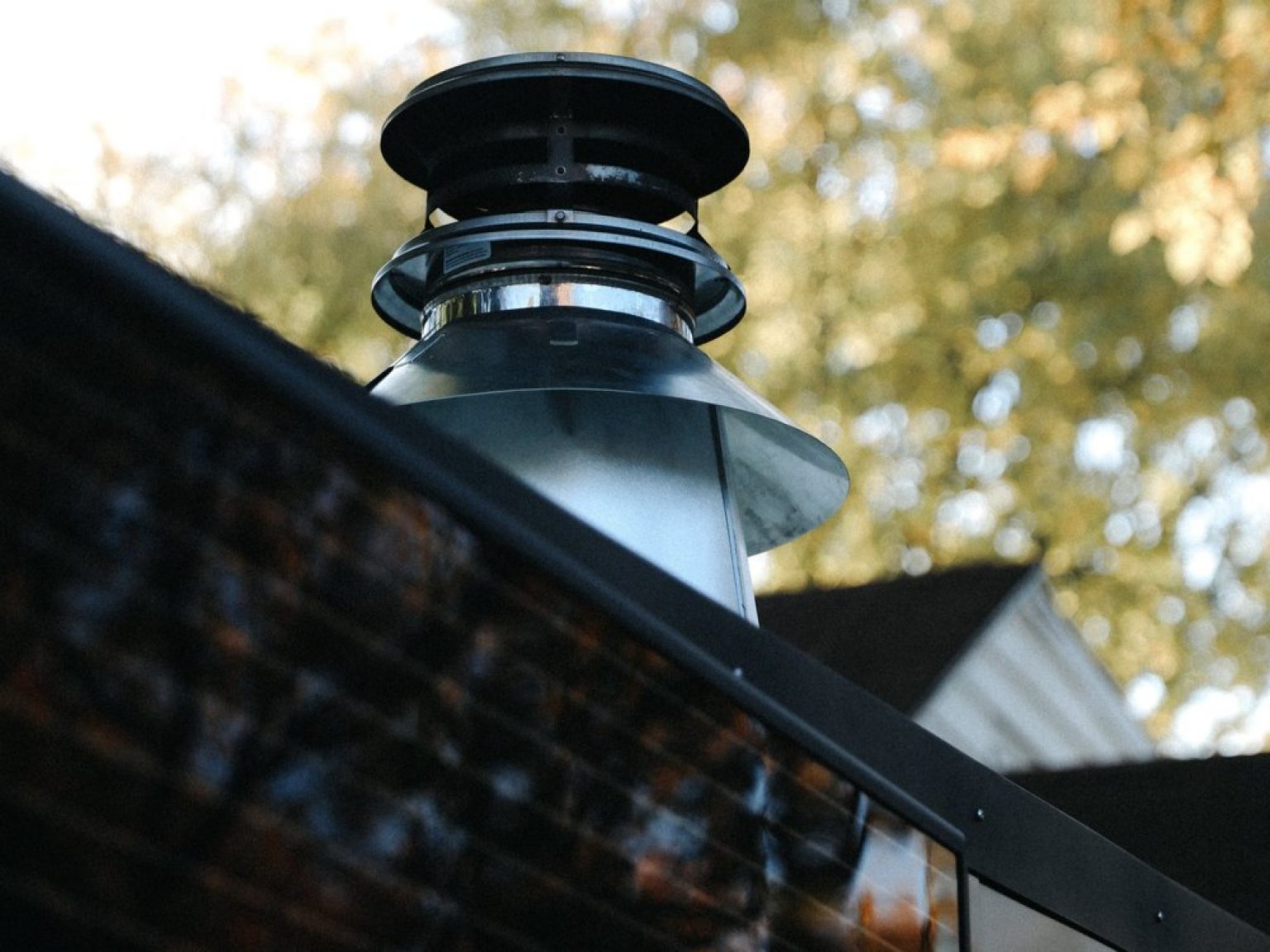 kuuma stove chimney on a mobile sauna in minneapolis minnesota