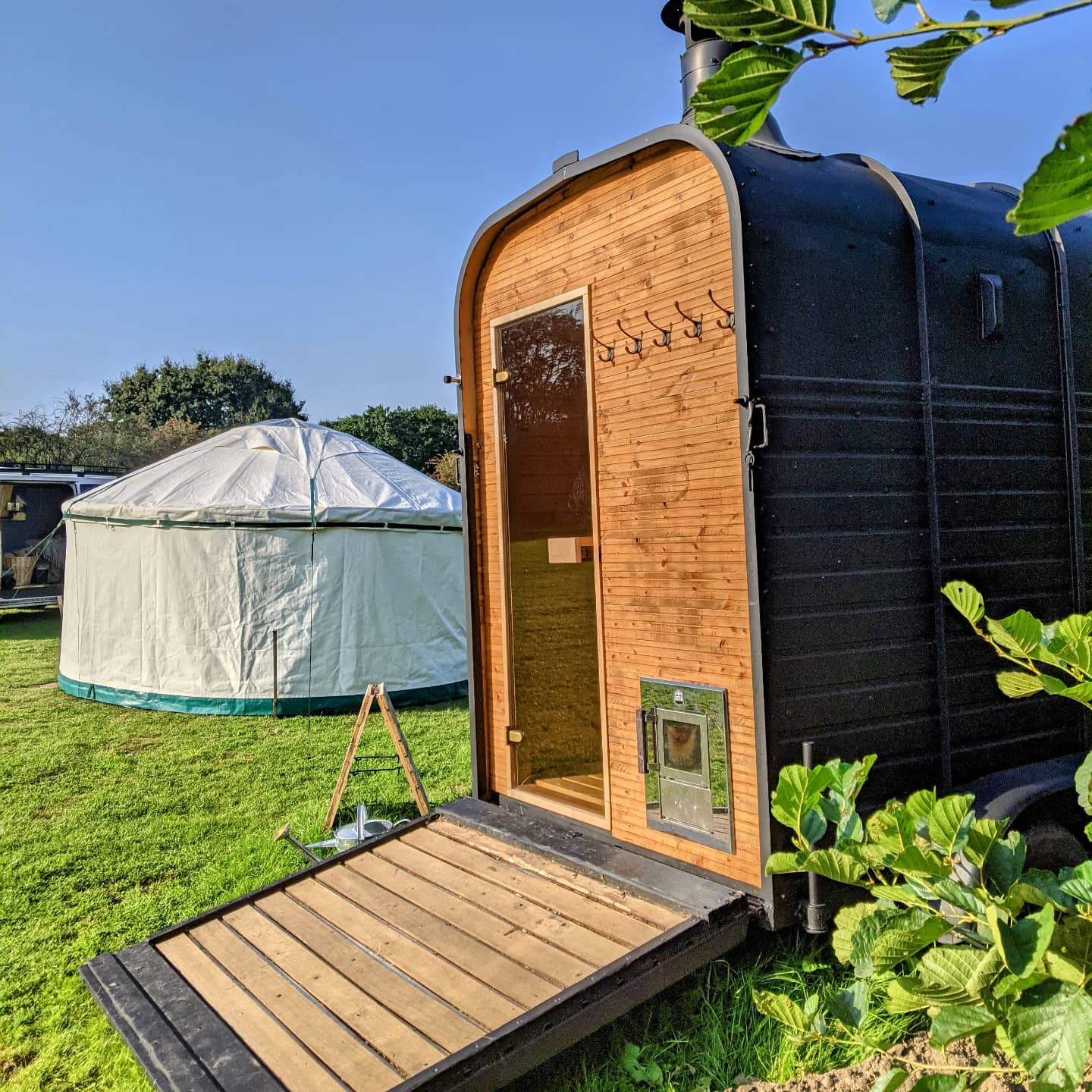 england horse trailer sauna for rent