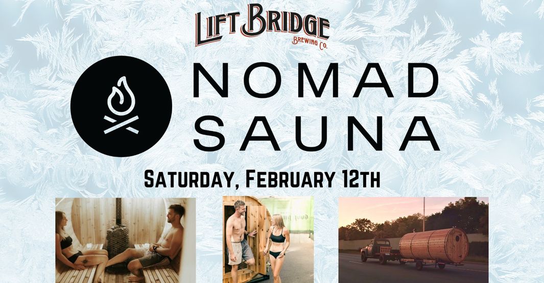 Nomad sauna event at Lift Bridge Brewing Company