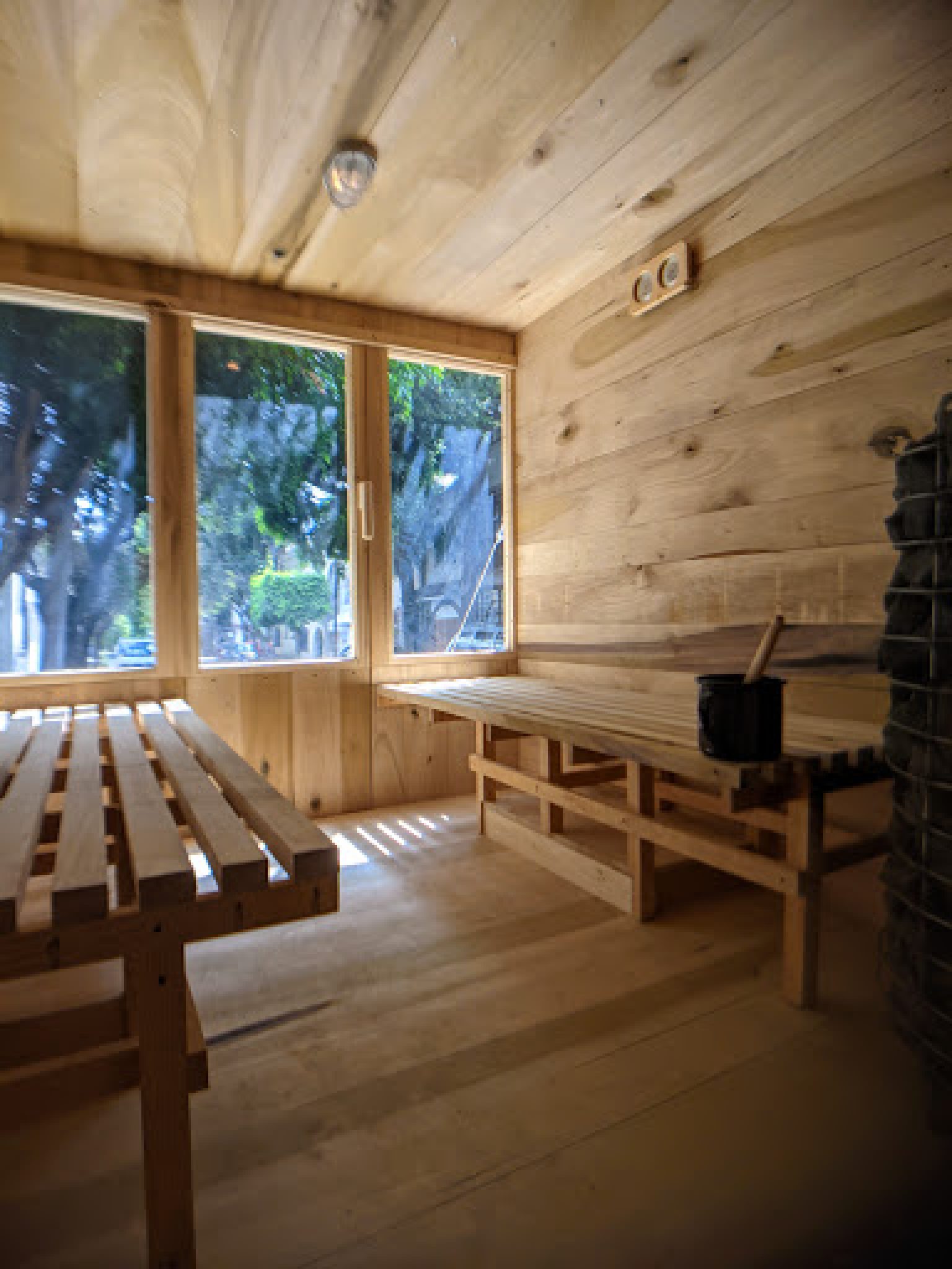 Inside the Mexico City sauna rental