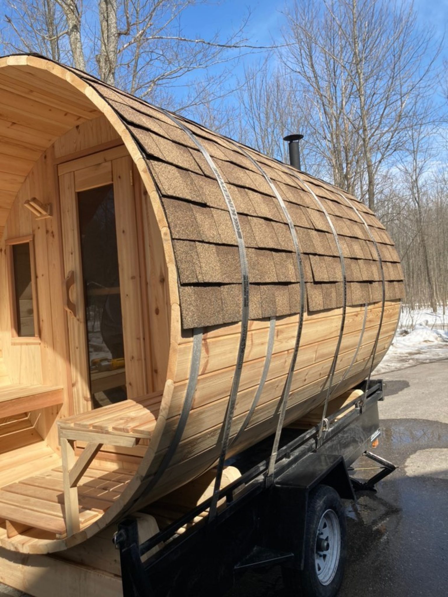 springwater barrel sauna in canada